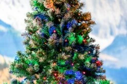 Commercial Grade Wide Angle 50 LED Multi 25' Long On Green Wire -Christmas Lights Series 0032048 commercial grade wide angle 50 led multi 25 long on green wire