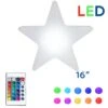 16 Inch Plastic LED Star, RGBW, Rechargeable, Waterproof, Remote Controlled