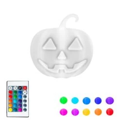 16 Inch Plastic LED Pumpkin, RGBW, Rechargeable, Waterproof, Remote Controlled -Christmas Lights Series 0032211 16 inch plastic led pumpkin rgbw rechargeable waterproof remote controlled