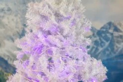 50 LED Purple LED Christmas Lights 11' Long On White Wire -Christmas Lights Series 0032258 50 led purple led christmas lights 11 long on white wire