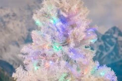 Commercial Grade Wide Angle 100 LED Multi 34' Long White Wire -Christmas Lights Series 0032265 commercial grade wide angle 100 led multi 34 long white wire