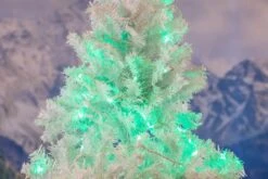 Commercial Grade Wide Angle 100 LED Green 34' Long White Wire -Christmas Lights Series 0032266 commercial grade wide angle 100 led green 34 long white wire