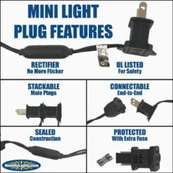 Warm White LED Net Lights 4x6 Black Wire -Christmas Lights Series 0032300 warm white led net lights 4x6 black wire