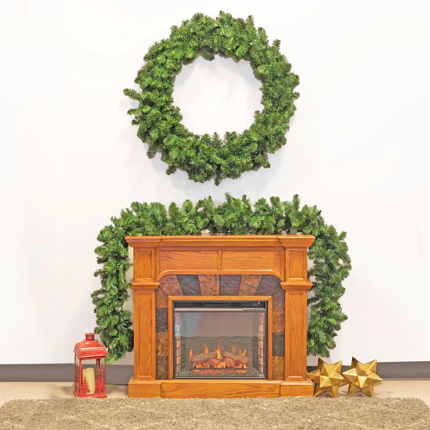 48" Unlit Colorado Pine Wreath 3 48" Unlit Colorado Pine Wreath - Image 3
