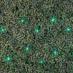 Green LED Net Lights 4x6 Green Wire -Christmas Lights Series 0032470 green led net lights 4x6 green wire