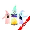 Occasions 5’ Inflatable Color Changing Campfire Ghosts – Halloween Yard Decoration