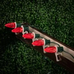 Red C9 LED Replacement Bulbs 25 Pack -Christmas Lights Series 0032694 red c9 led replacement bulbs 25 pack