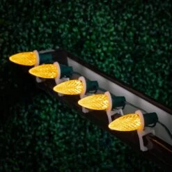 Yellow C9 LED Replacement Bulbs 25 Pack -Christmas Lights Series 0032697 yellow c9 led replacement bulbs 25 pack