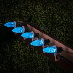 Teal C9 LED Replacement Bulbs 25 Pack -Christmas Lights Series 0032724 teal c9 led replacement bulbs 25 pack