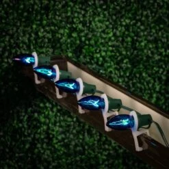 100 C9 Christmas Light Set - Blue Bulbs - Green Wire 15 100 C9 Christmas Light Set - Blue Bulbs - Green Wire -Christmas Lights Series 0032778 100 c9 christmas light set blue bulbs green wire