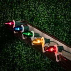 100 C9 Christmas Light Set - Assorted Bulbs - Green Wire 15 100 C9 Christmas Light Set - Assorted Bulbs - Green Wire -Christmas Lights Series 0032780 100 c9 christmas light set assorted bulbs green wire