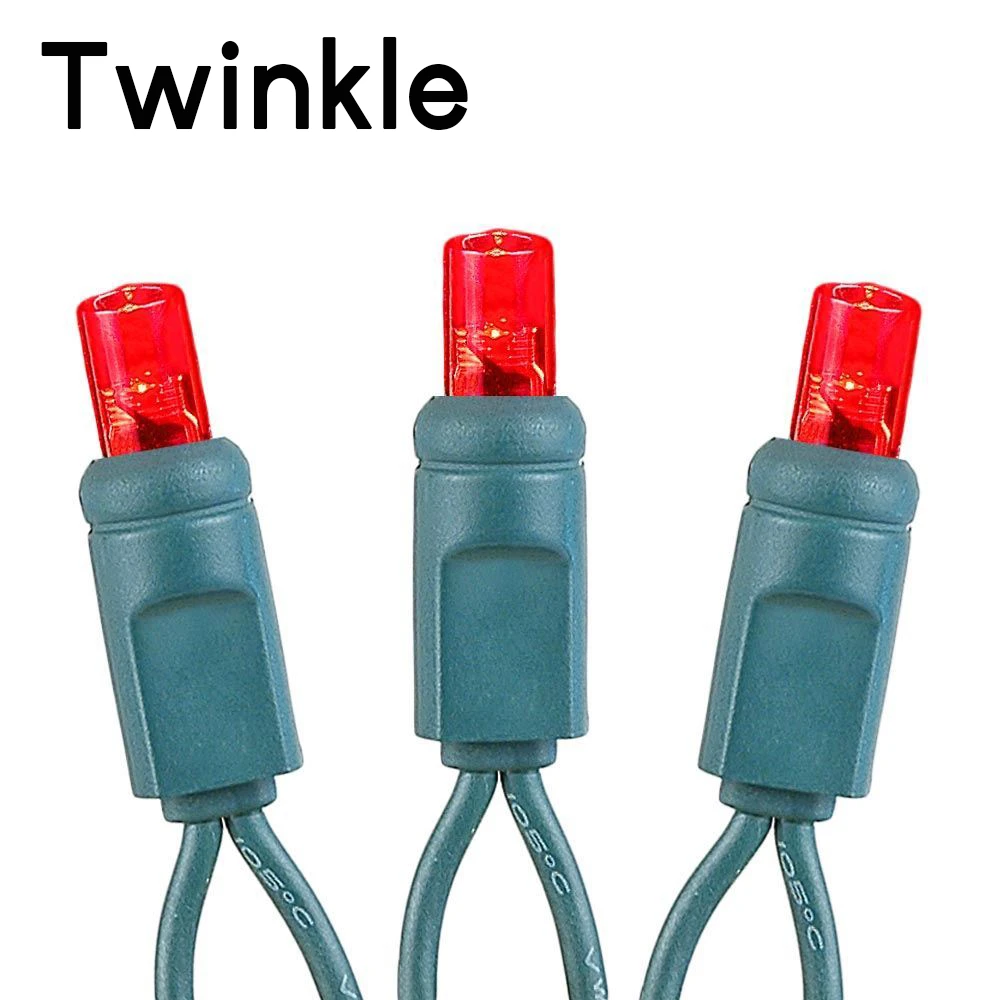 *NEW* True Twinkle LED Christmas Lights 50 LED Red 25' Long Green Wire 9 *NEW* True Twinkle LED Christmas Lights 50 LED Red 25' Long Green Wire - Image 9