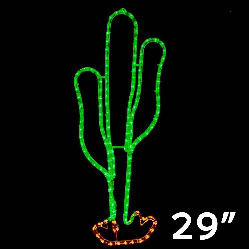 29" Cactus LED Rope Light Motif 3 29" Cactus LED Rope Light Motif - Image 3