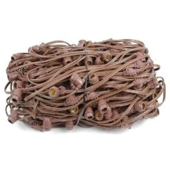 330' Brown Commercial Grade Stringer 264 Intermediate (e17) Base Sockets 13 330' Brown Commercial Grade Stringer 264 Intermediate (e17) Base Sockets -Christmas Lights Series 0033211 330 brown commercial grade stringer 264 intermediate e17 base sockets