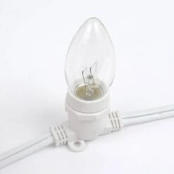 330' White Commercial Grade Stringer 264 Intermediate (e17) Base Sockets -Christmas Lights Series 0033220 330 white commercial grade stringer 264 intermediate e17 base sockets
