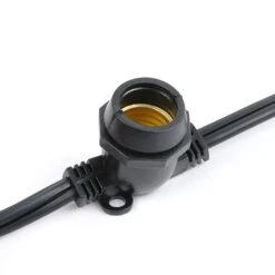 330' Black Commercial Grade Stringer 264 Intermediate (e17) Base Sockets -Christmas Lights Series 0033234 330 black commercial grade stringer 264 intermediate e17 base sockets