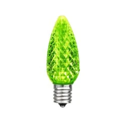 Lime Green C7 LED Replacement Bulbs 25 Pack -Christmas Lights Series 0033356 lime green c7 led replacement bulbs 25 pack