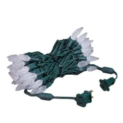 *NEW* True Twinkle Pure White 70 LED C6 Strawberry Mini Lights Commercial Grade On Green Wire -Christmas Lights Series 0033458 new true twinkle pure white 70 led c6 strawberry mini lights commercial grade on green wire