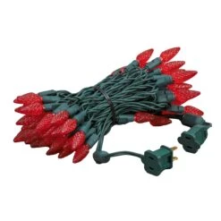 *NEW* True Twinkle Red 70 LED C6 Strawberry Mini Lights Commercial Grade On Green Wire -Christmas Lights Series 0033463 new true twinkle red 70 led c6 strawberry mini lights commercial grade on green wire