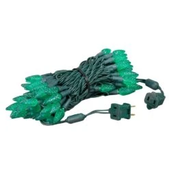 *NEW* True Twinkle Green 70 LED C6 Strawberry Mini Lights Commercial Grade On Green Wire -Christmas Lights Series 0033465 new true twinkle green 70 led c6 strawberry mini lights commercial grade on green wire