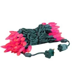 *NEW* True Twinkle Pink 70 LED C6 Strawberry Mini Lights Commercial Grade On Green Wire 7 *NEW* True Twinkle Pink 70 LED C6 Strawberry Mini Lights Commercial Grade On Green Wire -Christmas Lights Series 0033467 new true twinkle pink 70 led c6 strawberry mini lights commercial grade on green wire