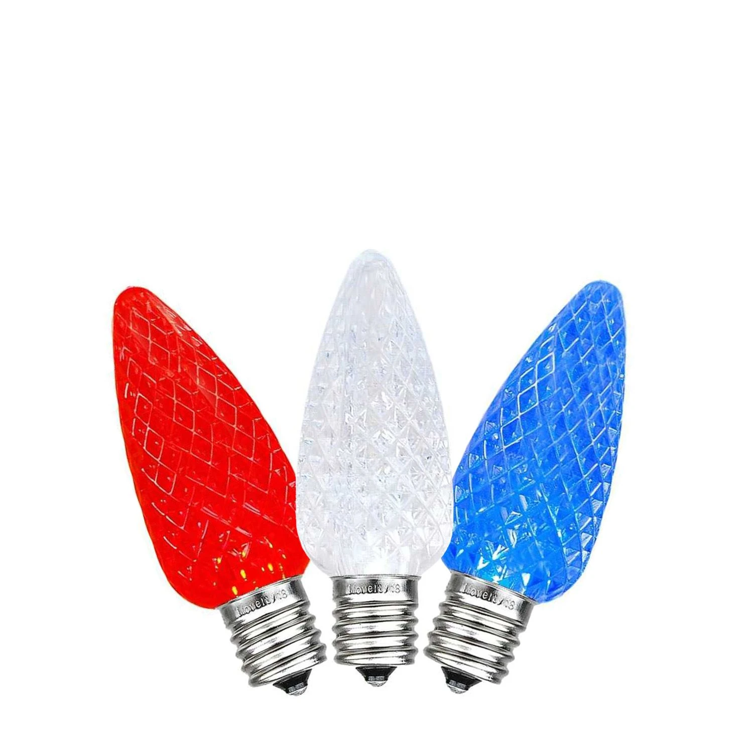 Red/White/Blue C7 LED Replacement Bulbs 25 Pack 3 Red/White/Blue C7 LED Replacement Bulbs 25 Pack - Image 3