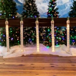 12" LED Cascading Meteor Starfall Tube Warm White Pack Of 5