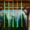 36" LED Cascading Meteor Starfall Tube Green Pack Of 5