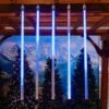 36" LED Cascading Meteor Starfall Tube Blue Pack Of 5