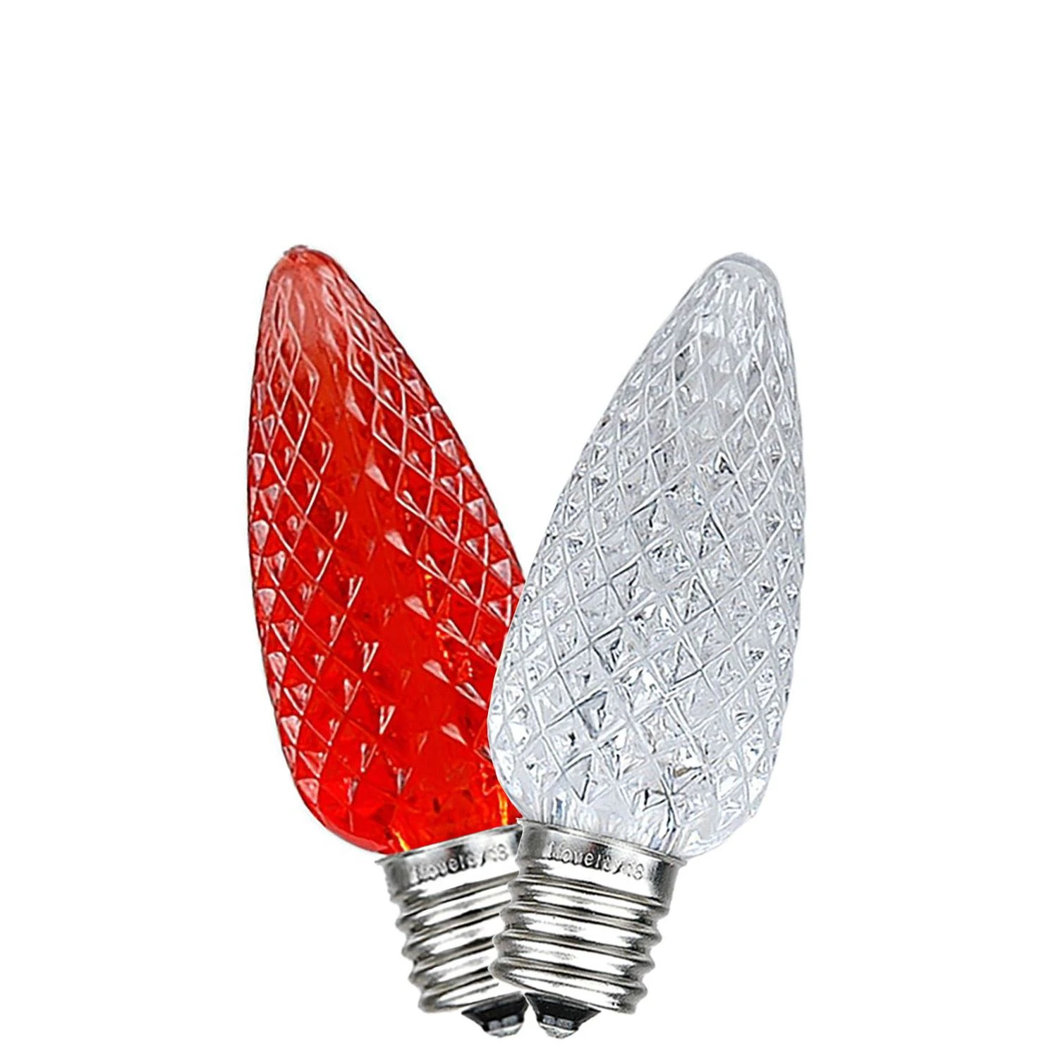 Red/Pure White C9 LED Replacement Bulbs 25 Pack 2 Red/Pure White C9 LED Replacement Bulbs 25 Pack - Image 2