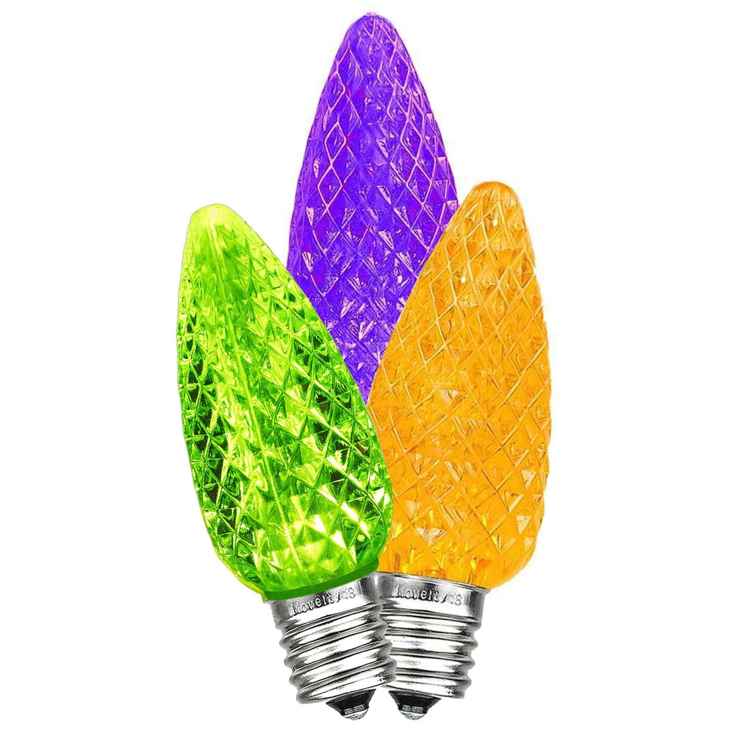 Lime/Purple/Orange C9 LED Replacement Bulbs 25 Pack 3 Lime/Purple/Orange C9 LED Replacement Bulbs 25 Pack - Image 3