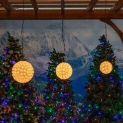 100 Light 7.5" Clear Twinkling Starlight Spheres -Christmas Lights Series 0033630 100 light 75 clear twinkling starlight spheres