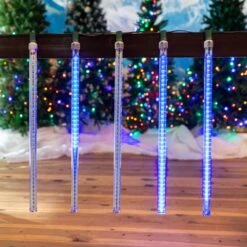 24" LED Cascading Meteor Starfall Tube Blue Pack Of 5