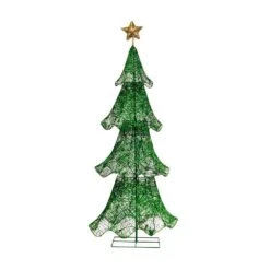 60 In. Christmas Tree With 120 Green LED Lights -Christmas Lights Series 0033777 60 in christmas tree with 120 green led lights