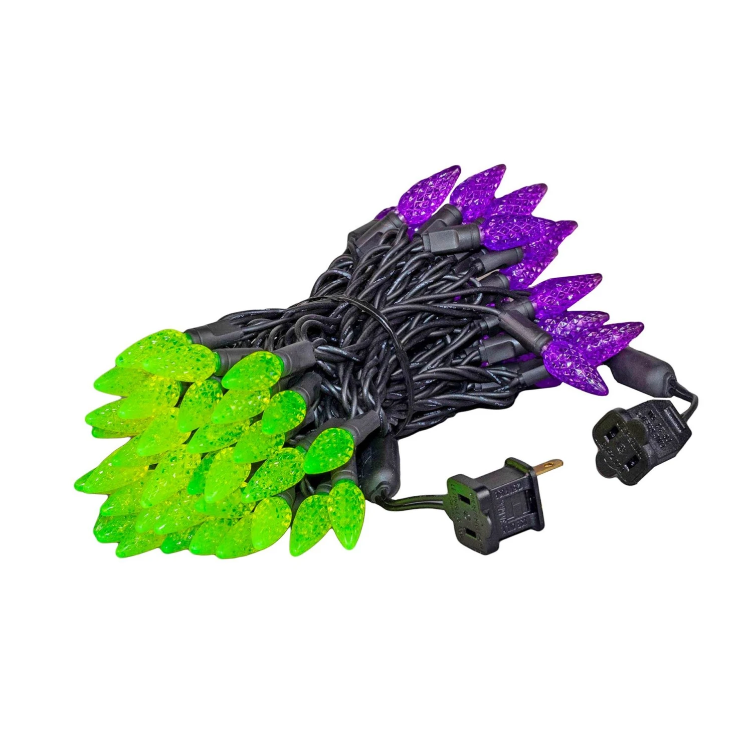 *NEW* True Twinkle Purple/Lime 70 LED C6 Strawberry Mini Lights Commercial Grade On Black Wire 8 *NEW* True Twinkle Purple/Lime 70 LED C6 Strawberry Mini Lights Commercial Grade On Black Wire - Image 8