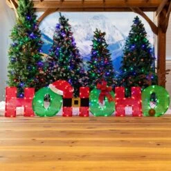 24 In. H Pre-Lit Ho Ho Ho Decoration -Christmas Lights Series 0033852 24 in h pre lit ho ho ho decoration