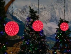 50 Red LED 6" Sphere 9 50 Red LED 6" Sphere -Christmas Lights Series 0033854 50 red led 6 sphere