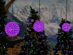 100 Purple LED 7.5" Sphere -Christmas Lights Series 0033862 100 purple led 75 sphere
