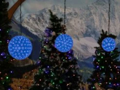 100 Blue LED 7.5" Sphere -Christmas Lights Series 0033866 100 blue led 75 sphere