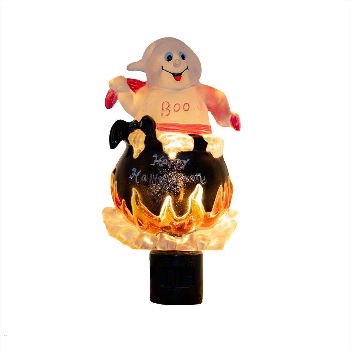 Halloween Night Light - Ghost In Cauldron - Swivel Plug W/LED Bulb 2 Halloween Night Light - Ghost In Cauldron - Swivel Plug W/LED Bulb - Image 2