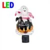 Halloween Night Light - Ghost In Cauldron - Swivel Plug W/LED Bulb