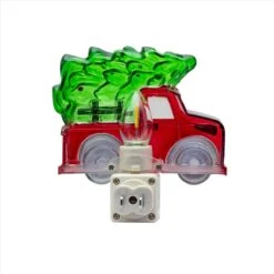 Christmas Night Light - Truck & Tree - Swivel Plug W/LED Bulb -Christmas Lights Series 0033924 christmas night light truck tree swivel plug wled bulb