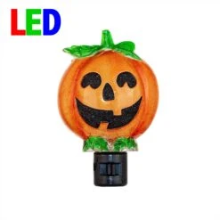 Halloween Night Light - Pumpkin - Swivel Plug W/LED Bulb