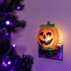Halloween Night Light - Pumpkin - Swivel Plug W/LED Bulb -Christmas Lights Series 0033932 halloween night light pumpkin swivel plug wled bulb
