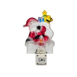 Christmas Night Light - Santa - Swivel Plug W/LED Bulb -Christmas Lights Series 0033936 christmas night light santa swivel plug wled bulb