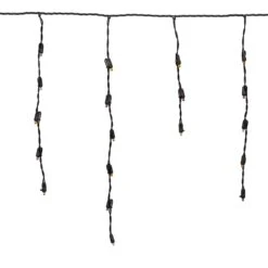 Purple/Lime/Orange LED Icicle Lights On Black Wire 70 Bulbs -Christmas Lights Series 0033942 purplelimeorange led icicle lights on black wire 70 bulbs