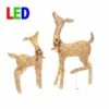Pre-Lit Fawn With Doe Decoration Warm White LED 38 In. And 28 In.