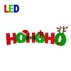 24 In. H Pre-Lit Ho Ho Ho Decoration