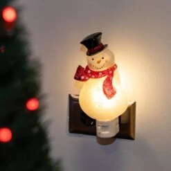 Christmas Night Light - Snowman - Swivel Plug W/LED Bulb -Christmas Lights Series 0033952 christmas night light snowman swivel plug wled bulb