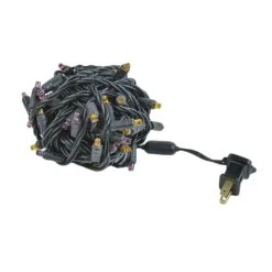 *NEW* True Twinkle LED Mini Lights 50 LED Purple & Orange 25' Long Black Wire -Christmas Lights Series 0034030 new true twinkle led mini lights 50 led purple orange 25 long black wire